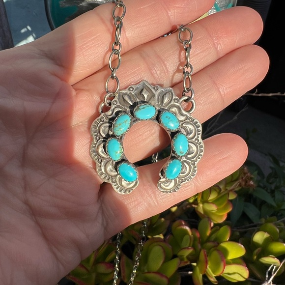 ✨SOLD✨Turquoise Naja Necklace - Picture 1 of 4